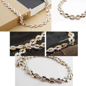 Aphrodité ékszerszett arany - fehérarany fazonban-01