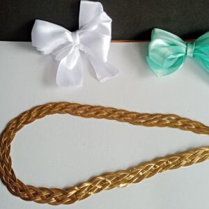 Elegance elegáns különleges fonott mintás nemesacél nyaklánc arany fazonban 11 mm széles 45 cm hosszú plusz a segédlánc 6 cm photo review